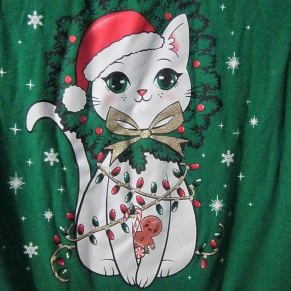 Christmas cat logo tee for toddlers - Picture 3 of 3